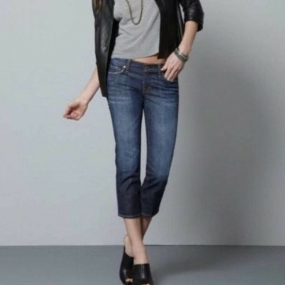 Citizens Of Humanity Denim Low Waist Cropped Jean‎ Capris Size 26